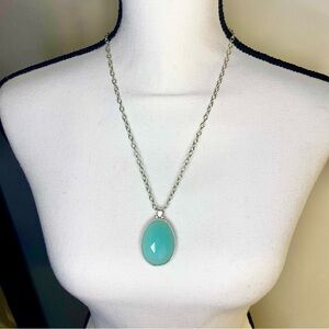 Stella & Dot Sanibel Reversible Adjustable Quartzite Gemstone Pendant Necklace